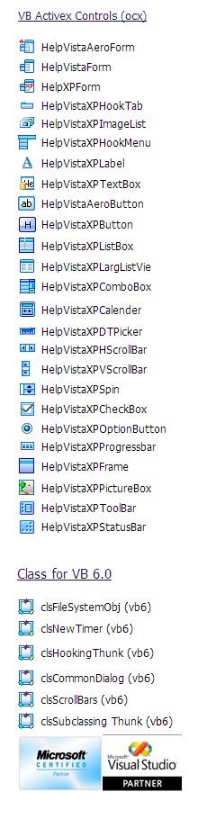 All Help Soft ActiveX Controls and VB 6.0 Classes