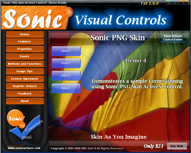 Sonic PNG Skin - Demo Studio