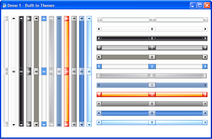 Sonic Scroller Demo 1 - Built-in Themes