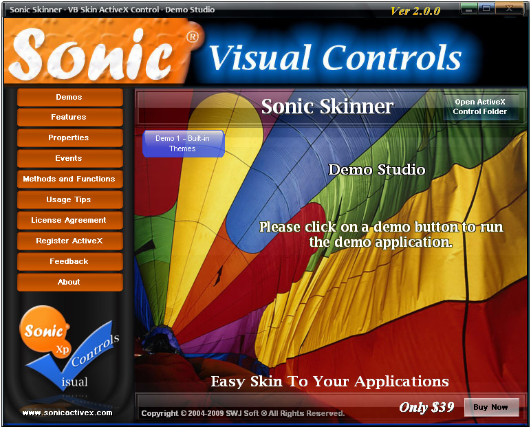 Sonic Skinner - Demo Studio